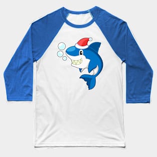 Shark Christmas Christmas hat Baseball T-Shirt